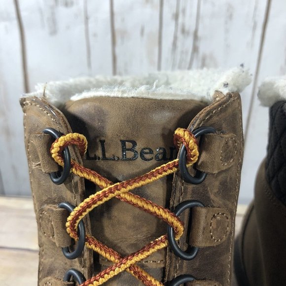 L. L. Bean Storm Chaser Tek 2.5 Lace Waterproof Boots Womens Size 10 Leather - Picture 7 of 12